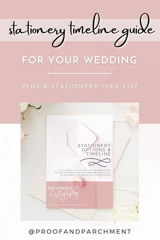 Plan Your Wedding Stationery Timeline