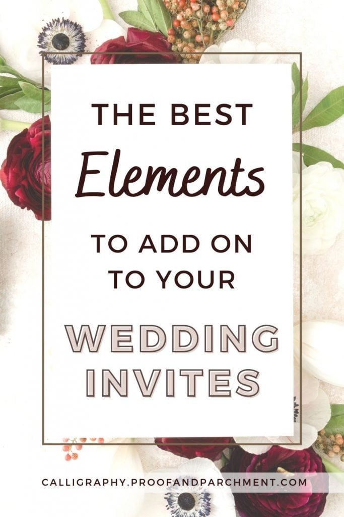 Extra Wedding Invitation Elements For Your Wedding