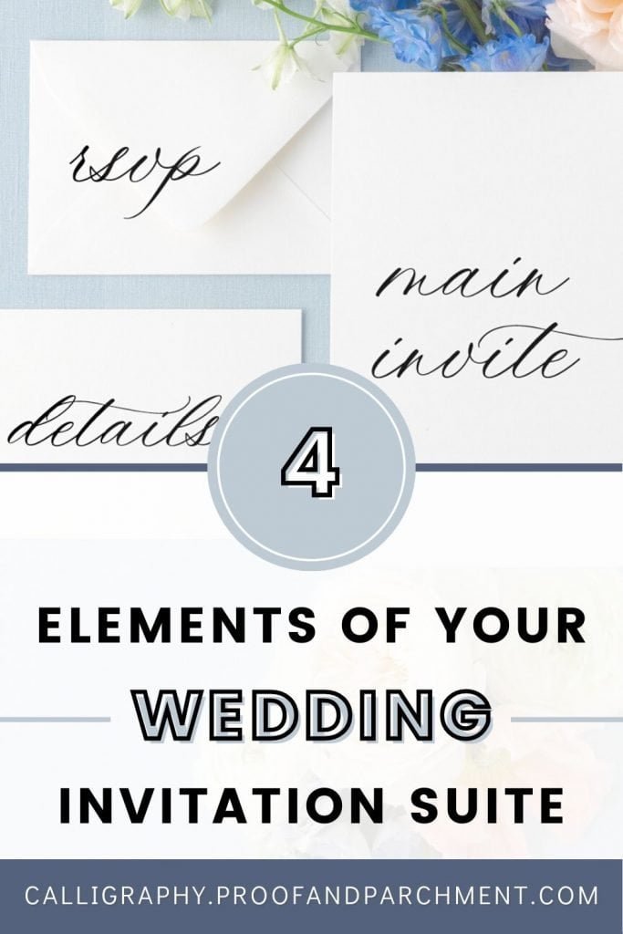 4 Elements you need for your wedding invitation suite