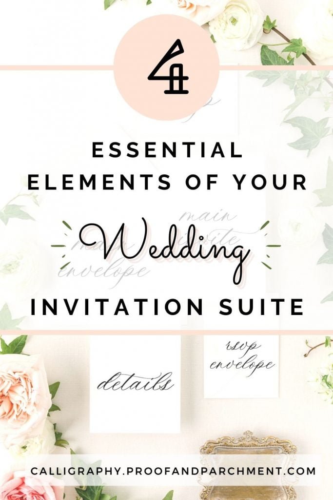 4 Elements you need for your wedding invitation suite