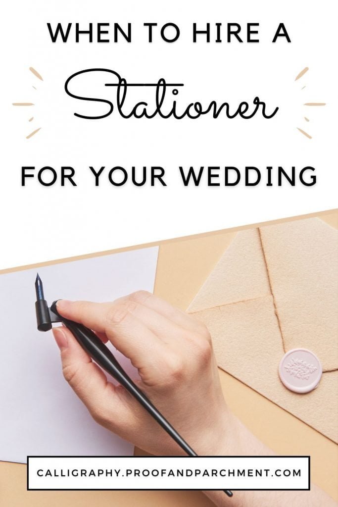 When Should You Hire A Stationer For Your Wedding?