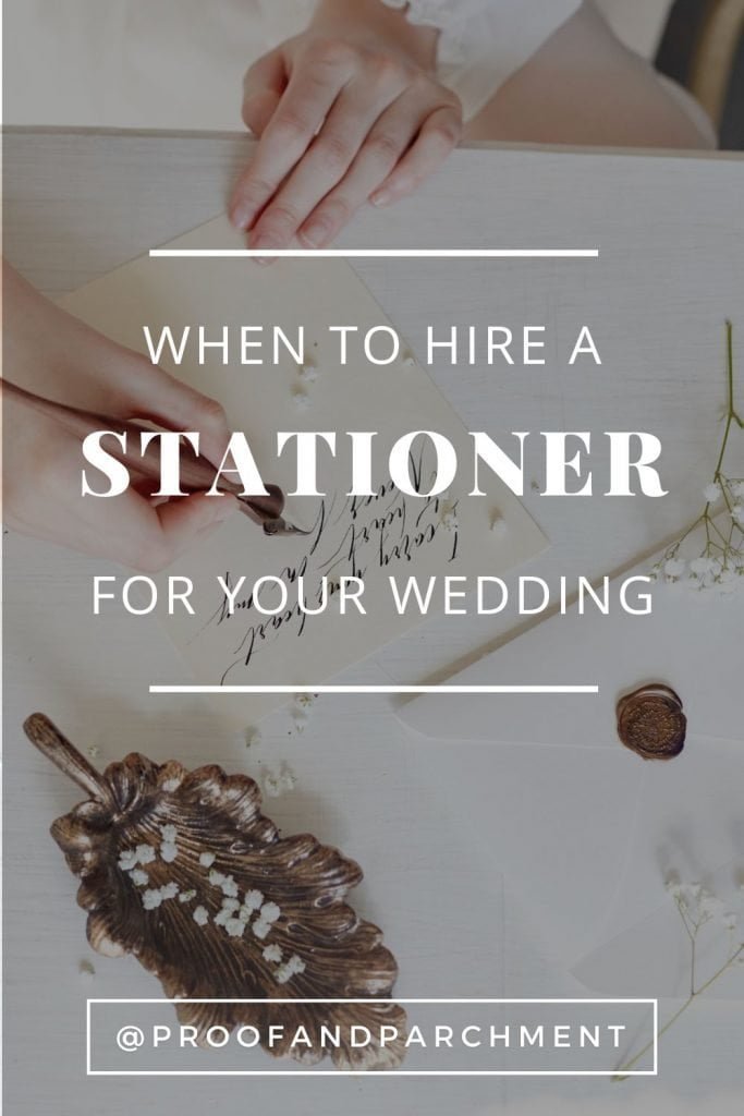 When Should You Hire A Stationer For Your Wedding?