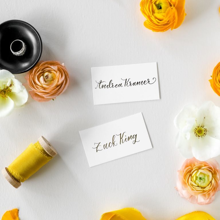 How to Incorporate Calligraphy Into Your Wedding Decor