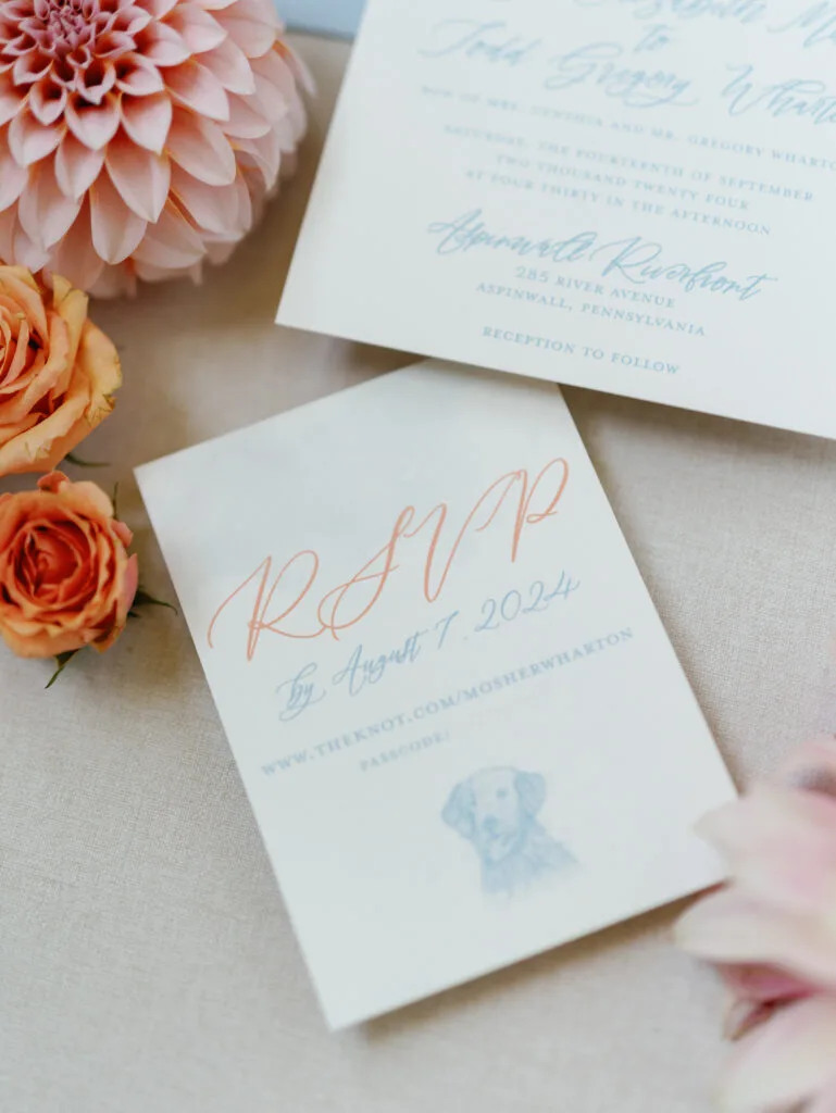 wedding invitation suite rsvp card