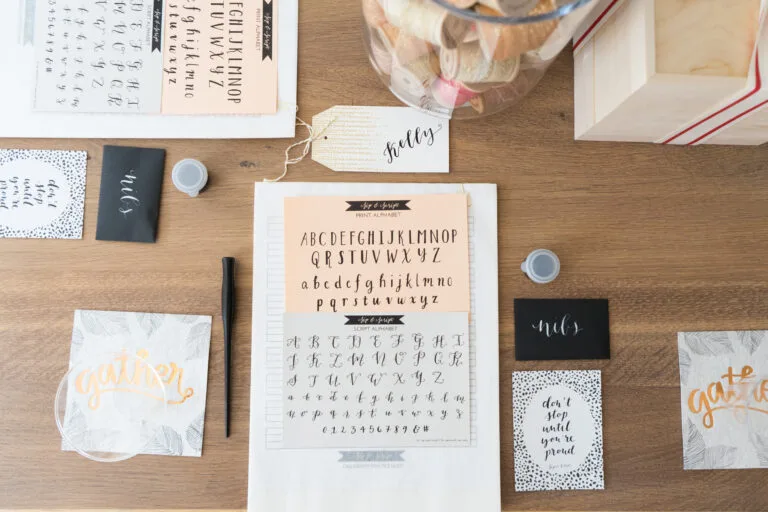 learn calligraphy proof and parchment